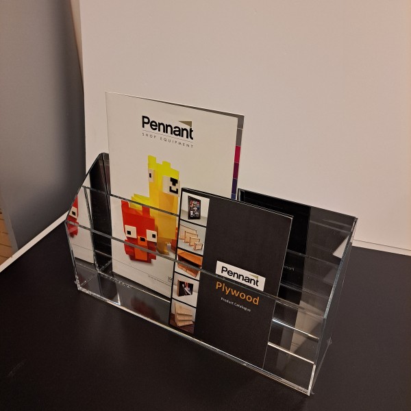 MIRROR BACK BROCHURE HOLDER 1