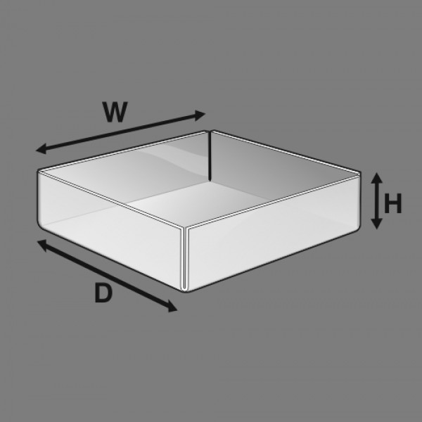 trays dimensions